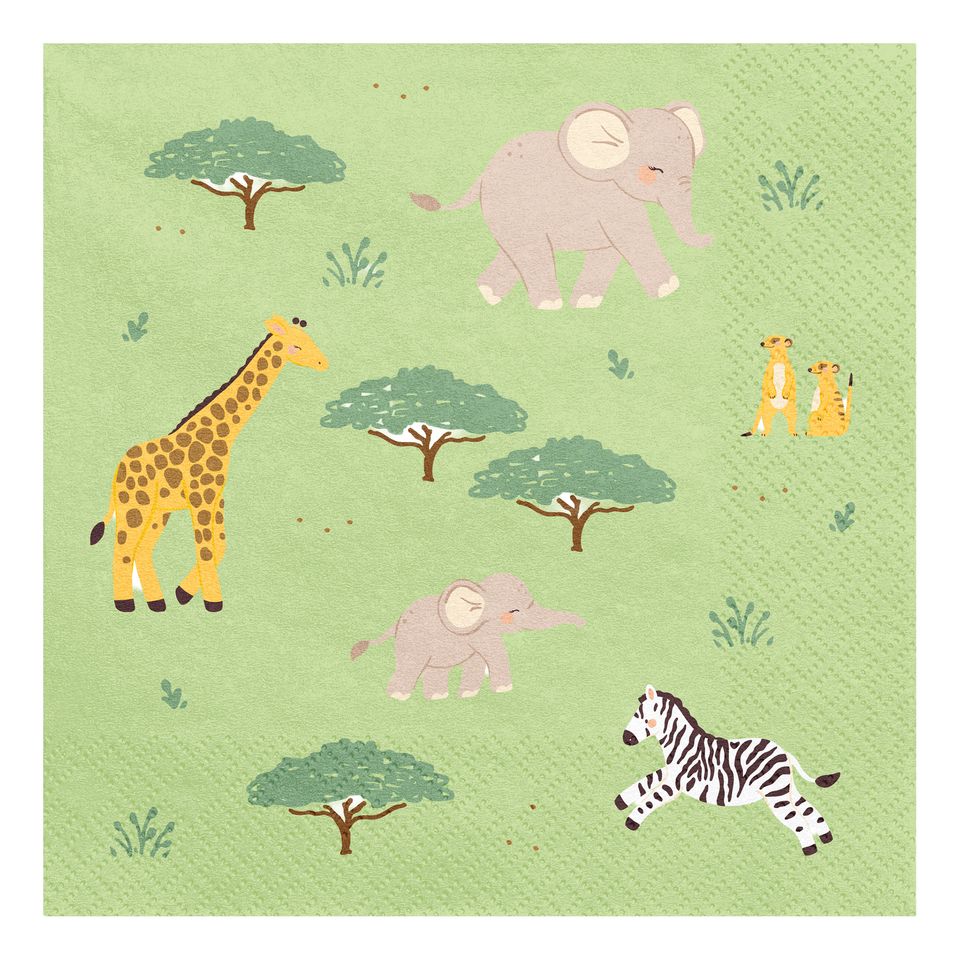 Servetter Safari Party - 12-pack från PartyDeco
