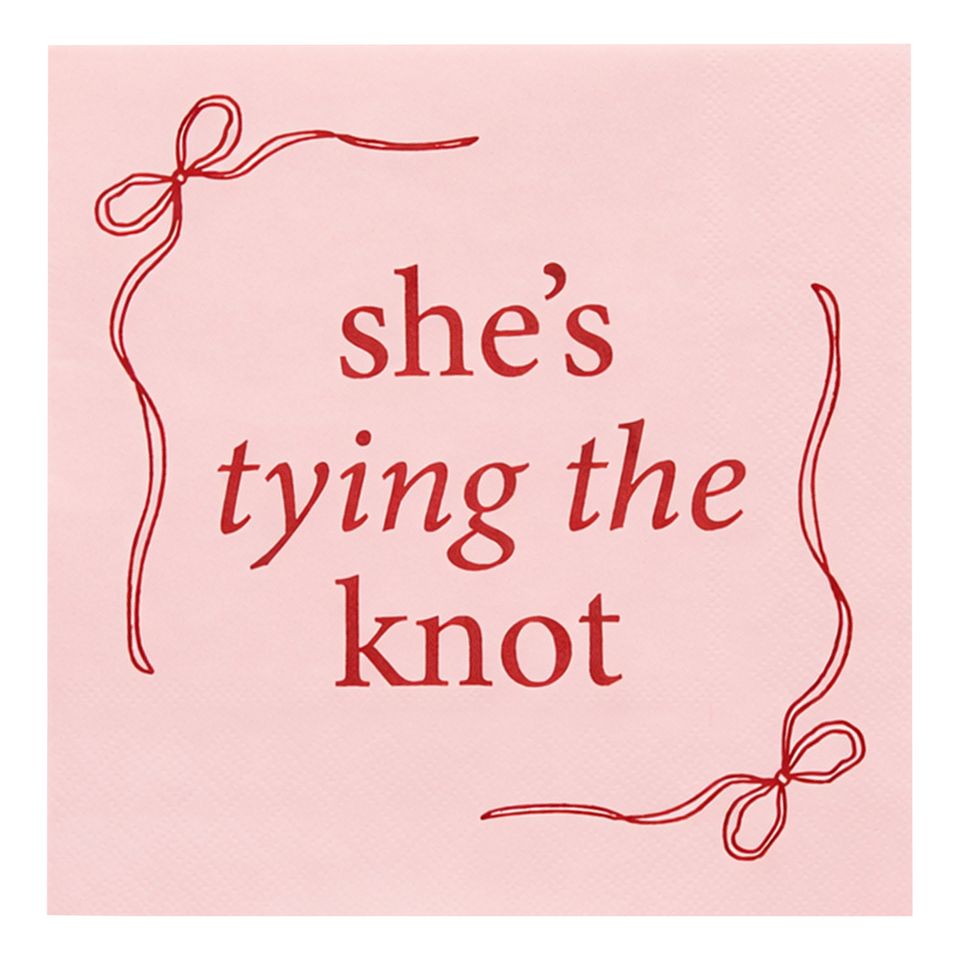 Servetter She's Tying the Knot Rosa Rosett - 16-pack från Club Green / Hootyballoon