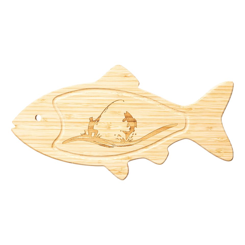 Skärbräda i Bambu Fisk från Gadget Master