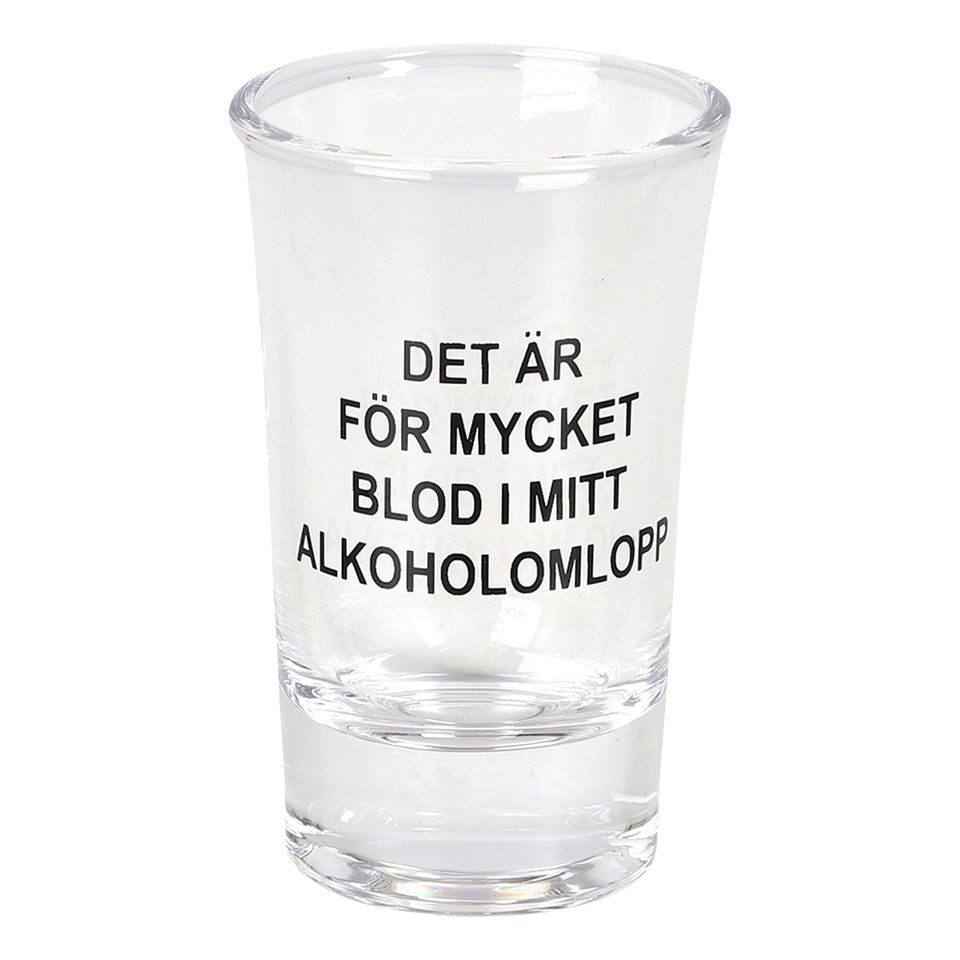 Snapsglas Alkoholomlopp från Hisab/Joker