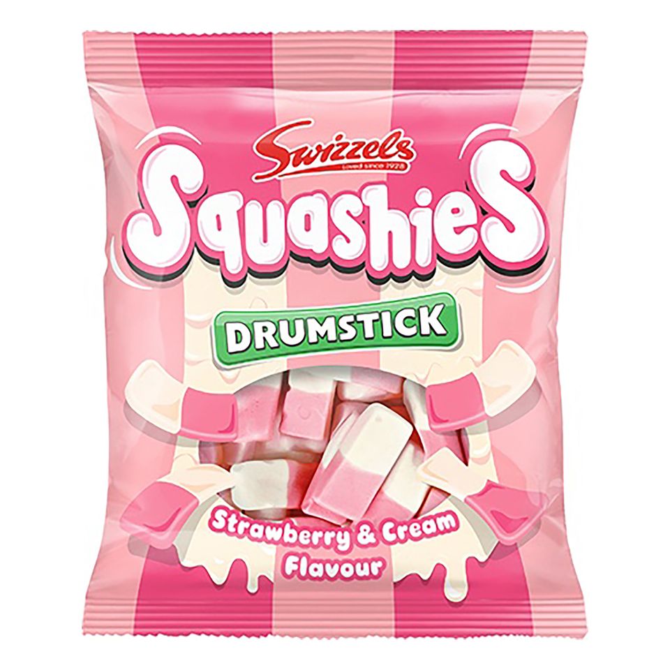 Swizzles Squashies Stawberry & Cream Storpack - 12 x 120 g från ERT Godis Bulk