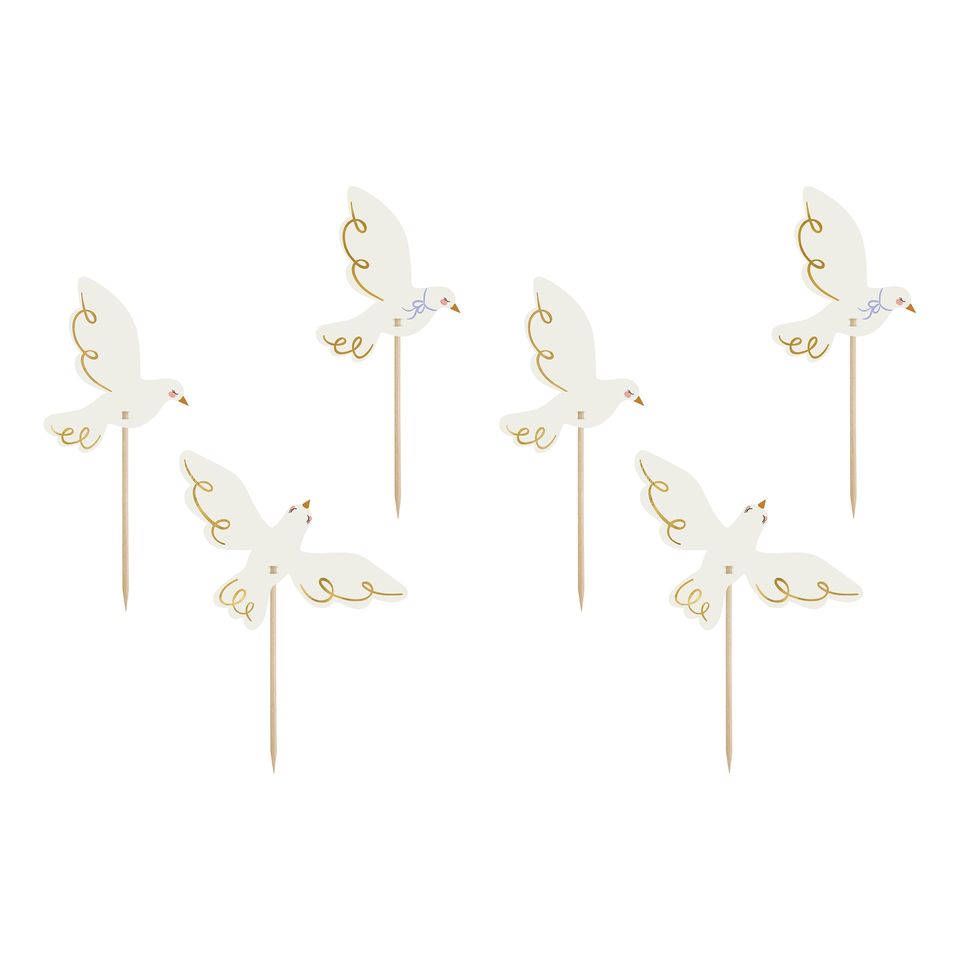 Partypicks Duvor - 6-pack från PartyDeco