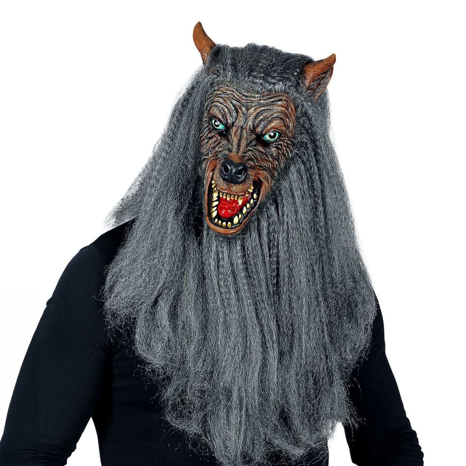 Varulv med Skägg Mask från Widmann