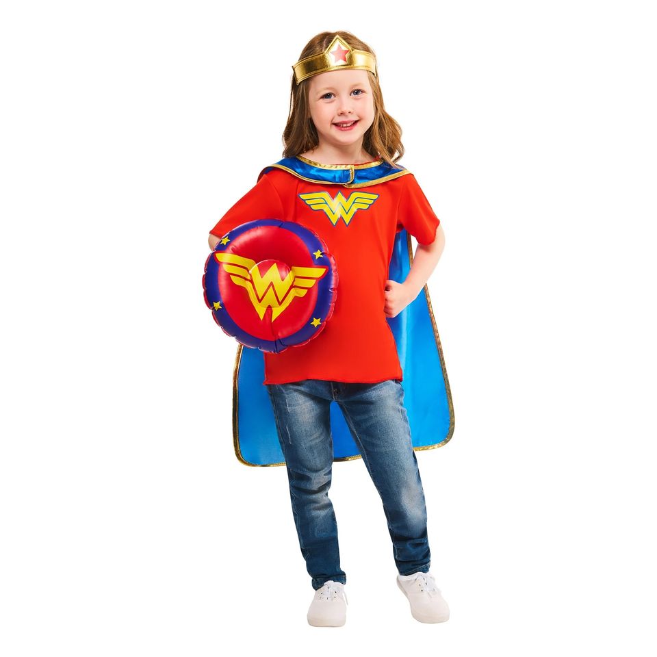 Wonder Woman™ Maskeradkit för Barn Presentbox från Rubies Costumes