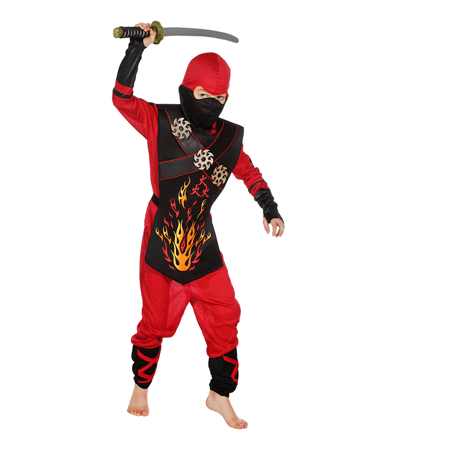 Fire Ninja Børnekostume
