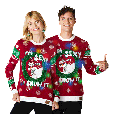 I'm Sexy and I Snow It LED Juletrøje