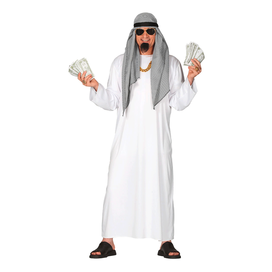 Sheik Hvid Kostume