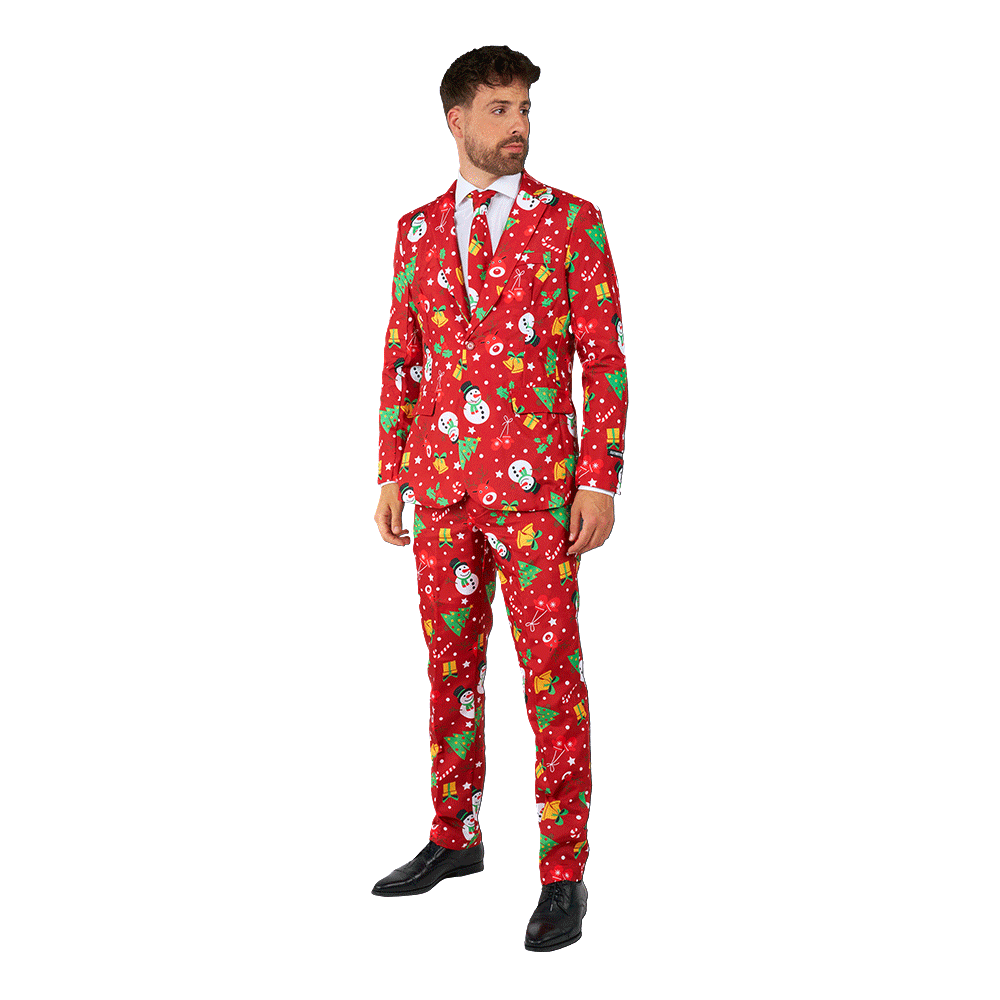 Suitmeister Christmas Red Icons Light Up Kostume