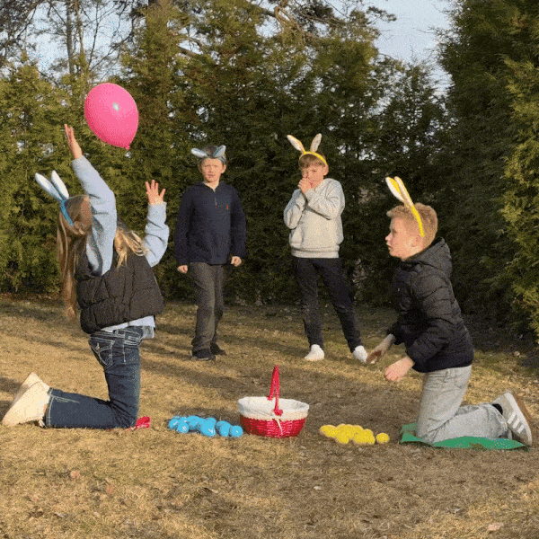 Munajahti ilmapallon kanssa
